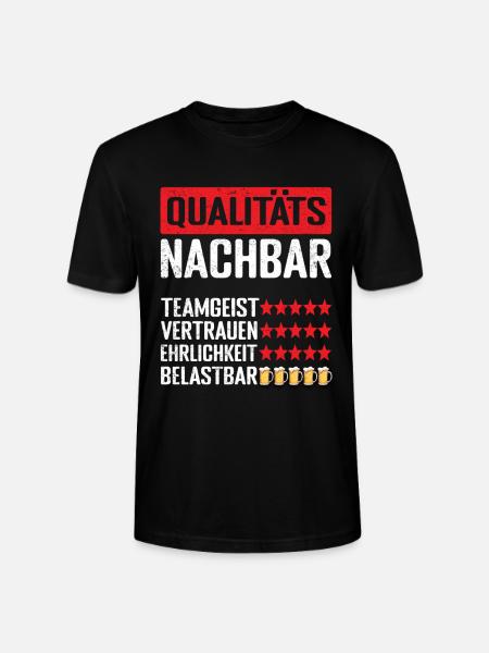 Qualitätsnachbar Nachbar - Stanley/Stella Unisex Bio-T-Shirt CRAFTER - Schwarz