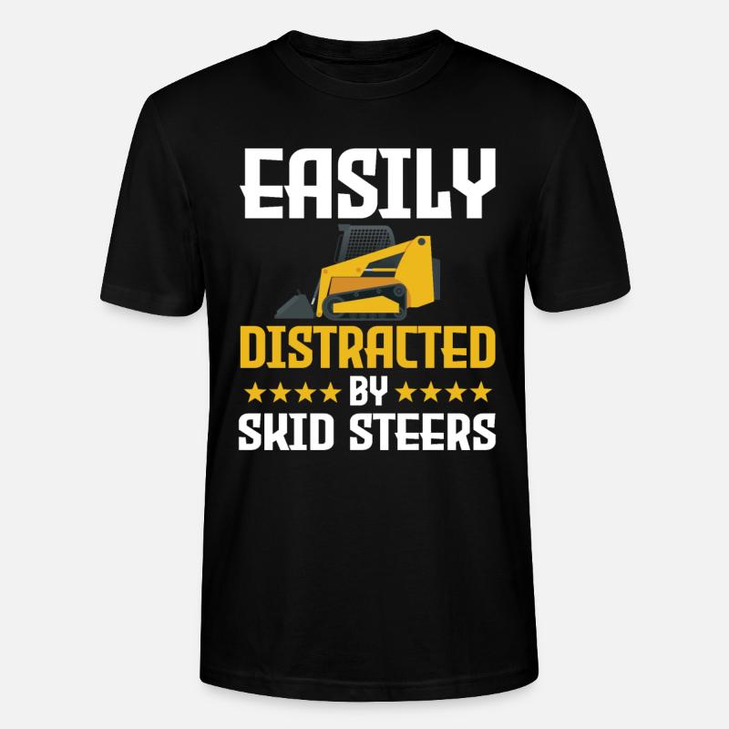 Drôle de chargeuse compacte - T-shirt bio CRAFTER Stanley Stella Unisexe - noir