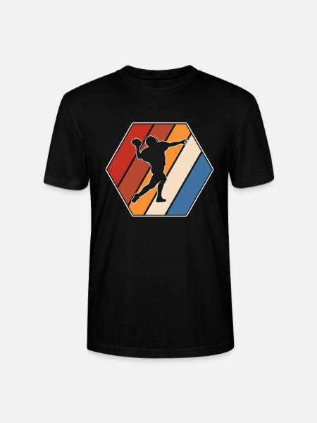Rugby Retro - Stanley/Stella CRAFTER Unisex Organic T-Shirt - black