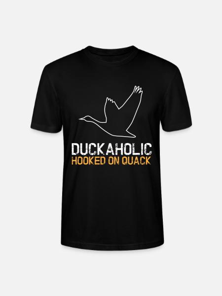 Duckaholic Ente Enten Vogel - Stanley/Stella Unisex Bio-T-Shirt CRAFTER - Schwarz