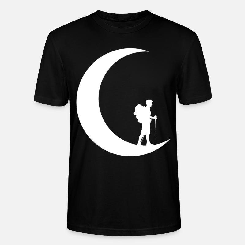 Crescent Moon - Randonnée - - T-shirt bio CRAFTER Stanley Stella Unisexe - noir