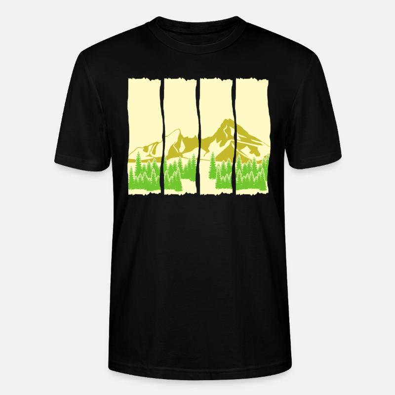 Watzmann Alpinisme Massif du Watzmann - T-shirt bio CRAFTER Stanley Stella Unisexe - noir