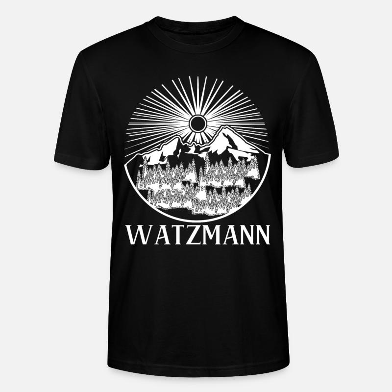 Watzmannmassiv Watzmann - Stanley/Stella Unisex Bio-T-Shirt CRAFTER - Schwarz