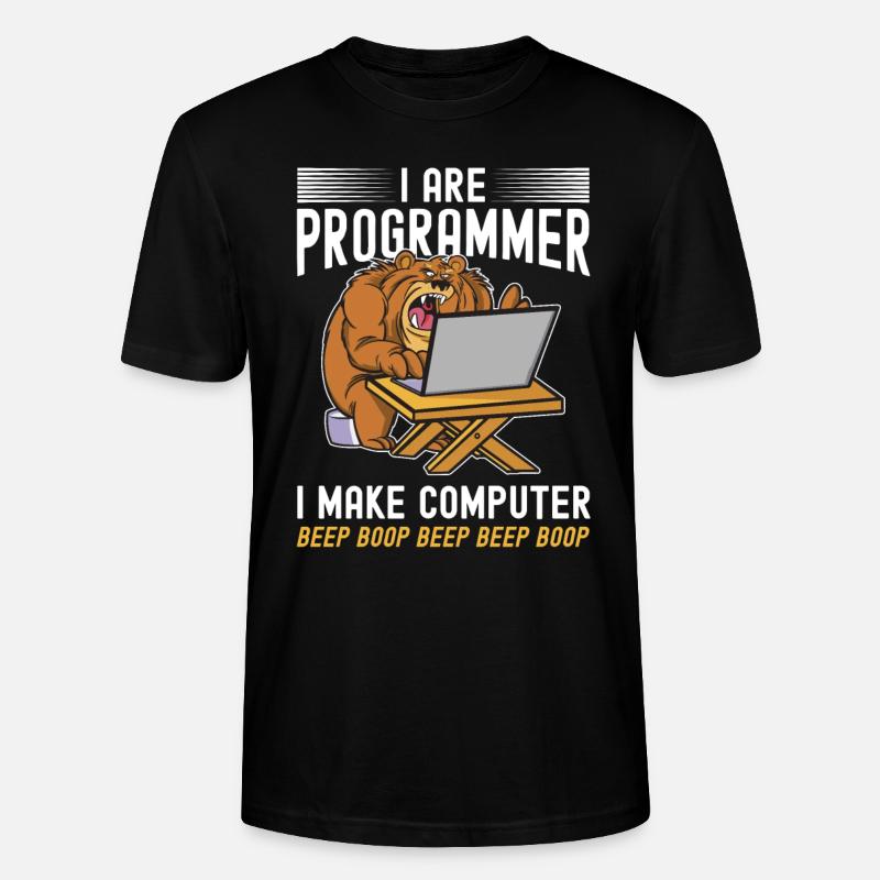 Je suis un programmeur - T-shirt bio CRAFTER Stanley Stella Unisexe - noir