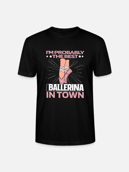 Ballet Balerina Witzig - T-shirt bio CRAFTER Stanley Stella Unisexe - noir