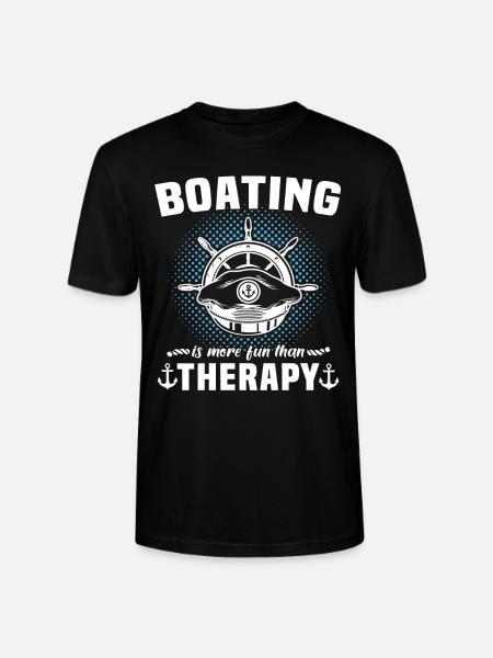 Captain Therapy Boat - Stanley/Stella CRAFTER Unisex Organic T-Shirt - black