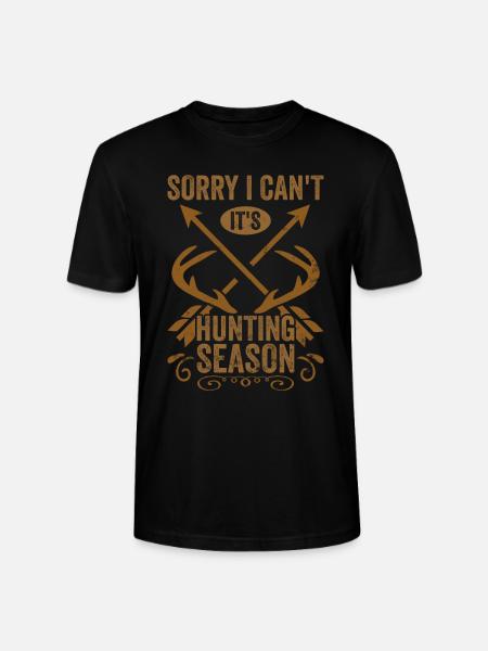 HIrschgeweih Hirschjagd Jagd Jagdsaison - Stanley/Stella Unisex Bio-T-Shirt CRAFTER - Schwarz
