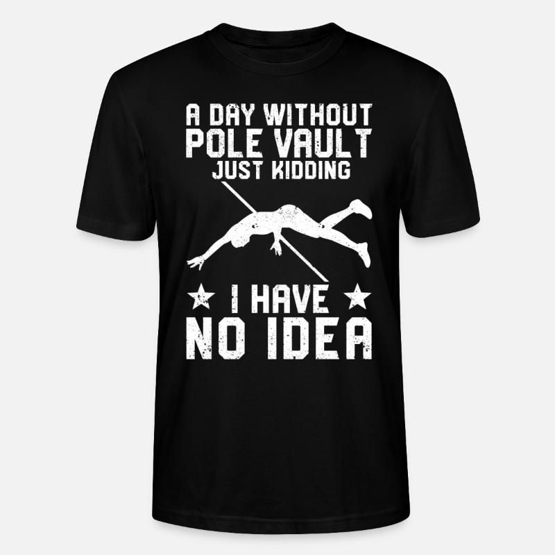 Fun Pole Vault Pole Vault - Stanley/Stella CRAFTER Unisex Organic T-Shirt - black