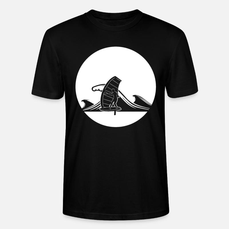 Wing Foiling - Stanley/Stella Unisex Bio-T-Shirt CRAFTER - Schwarz