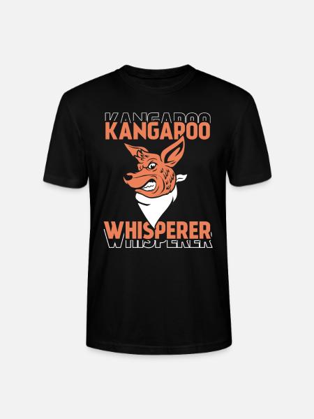 Kangaroo Whisperer Animal Kangaroo Kangaroo - Stanley/Stella CRAFTER Unisex Organic T-Shirt - black
