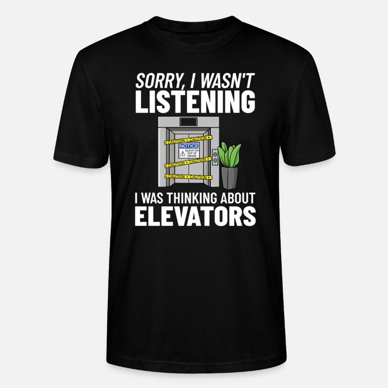Technicien d’ascenseur Élévateur élévateur - T-shirt bio CRAFTER Stanley Stella Unisexe - noir