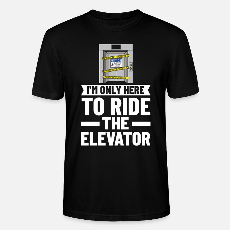 Technicien d’ascenseur Élévateur élévateur - T-shirt bio CRAFTER Stanley Stella Unisexe - noir