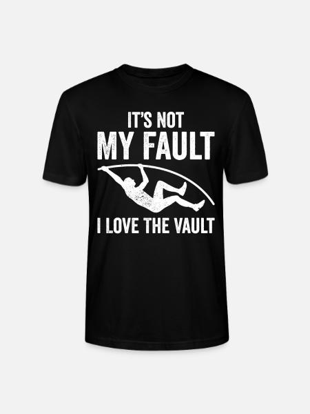 Fun pole vault - Stanley/Stella CRAFTER Unisex Organic T-Shirt - black