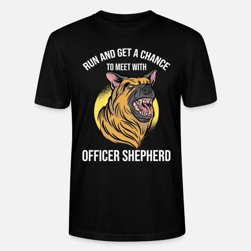 Polizeibeamter Polizeihund - Stanley/Stella Unisex Bio-T-Shirt CRAFTER - Schwarz