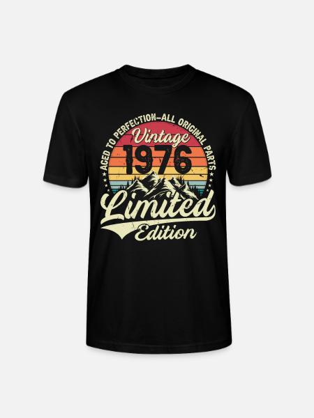 Vintage Classic 1976 - Ekologisk T-shirt CRAFTER unisex från Stanley/Stella - svart