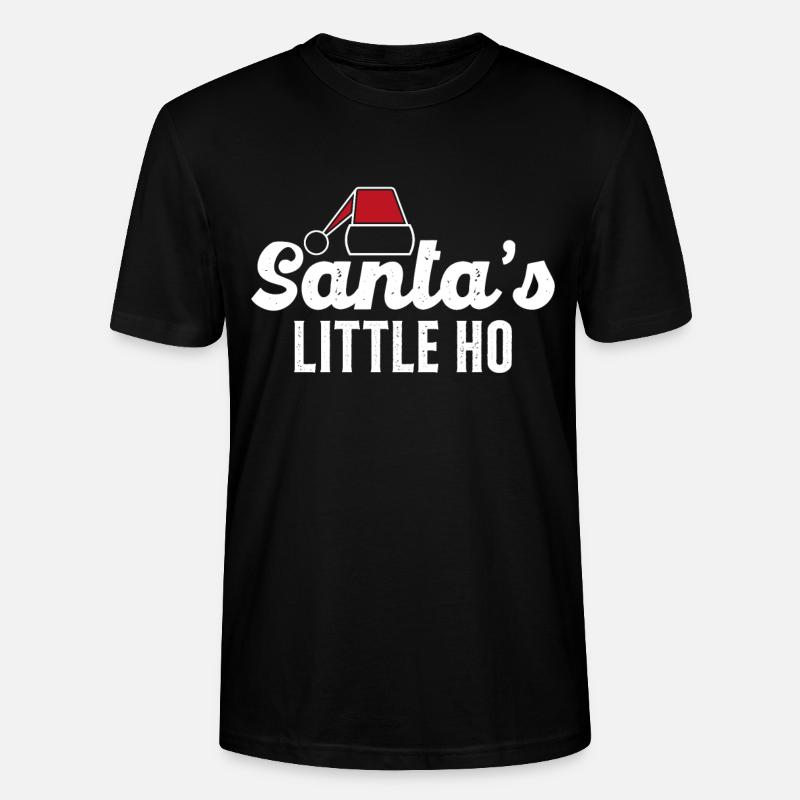 Kleiner Ho de Santa - Stanley/Stella Unisex Bio-T-Shirt CRAFTER - Schwarz