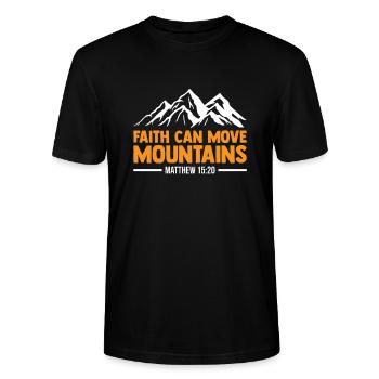 Glaube Christlich Jesus Christ Bibel Religion Gott - Stanley/Stella Unisex Bio-T-Shirt CRAFTER - Schwarz - Vorne - Alina (178cm) & Michal (187cm)