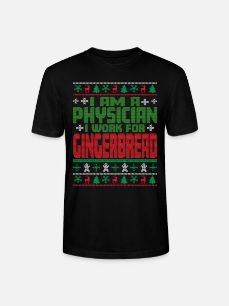 Doctor Christmas Saying - Stanley/Stella CRAFTER Unisex Organic T-Shirt - black