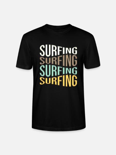 Surfen - Stanley/Stella Unisex Bio-T-Shirt CRAFTER - Schwarz