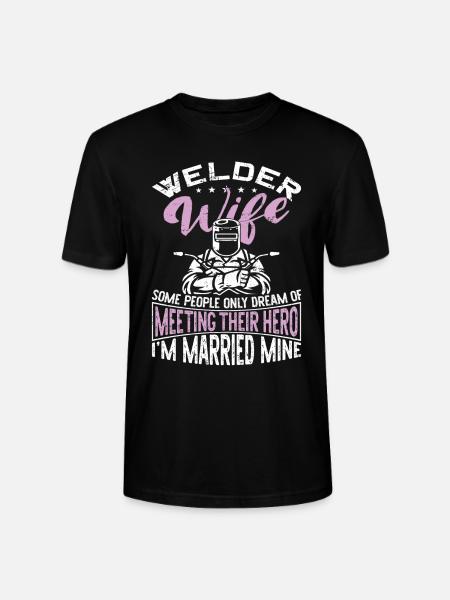 Welder Welding Marriage Wedding - Stanley/Stella CRAFTER Unisex Organic T-Shirt - black