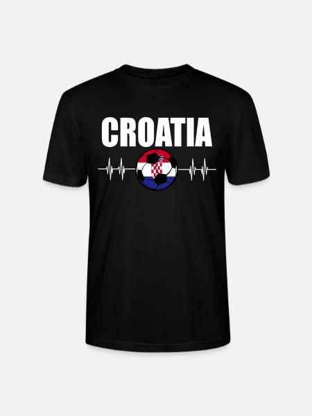 Kroatien Fußball - Stanley/Stella Unisex Bio-T-Shirt CRAFTER - Schwarz