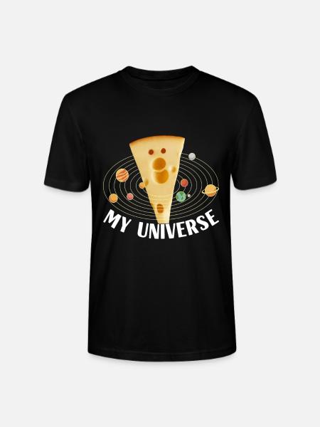Cheese lovers Gouda cheese - Stanley/Stella CRAFTER Unisex Organic T-Shirt - black