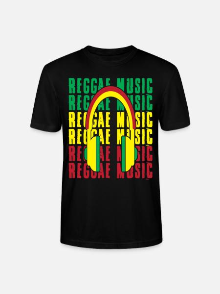 Reggae Music Rastafari Jamaica - Stanley/Stella CRAFTER Unisex Organic T-Shirt - black