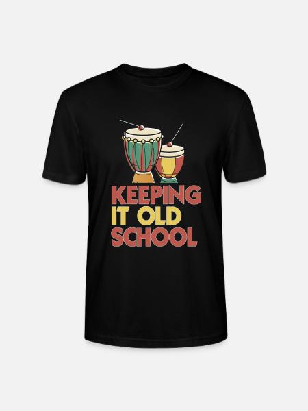 Afrobeat - Keeping it old School - Stanley/Stella CRAFTER Unisex Organic T-Shirt - black