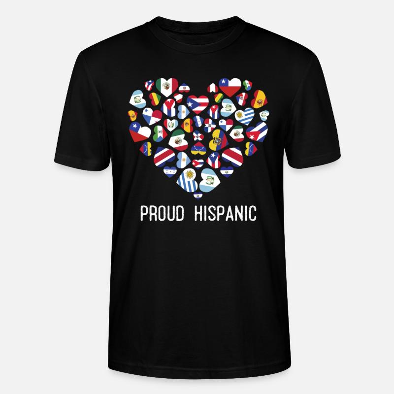 Stolzer Hispanic - Stanley/Stella Unisex Bio-T-Shirt CRAFTER - Schwarz