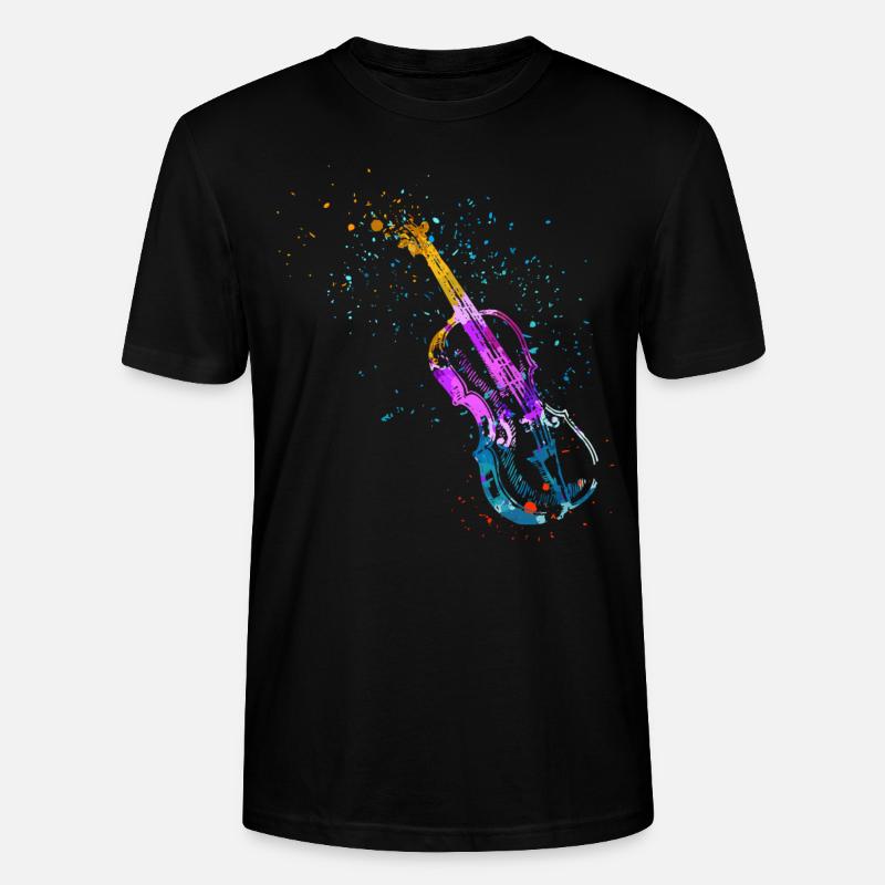 Violoniste, Violon, Jouer du violon - T-shirt bio CRAFTER Stanley Stella Unisexe - noir
