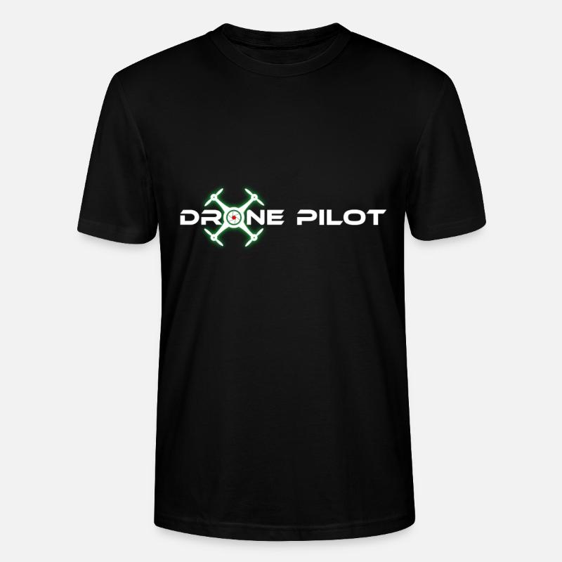 Drone pilot glow effect - Stanley/Stella CRAFTER Unisex Organic T-Shirt - black