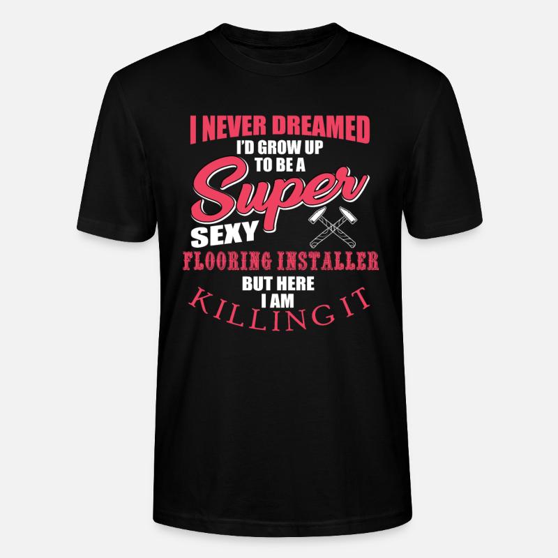 Couches de sol - T-shirt bio CRAFTER Stanley Stella Unisexe - noir