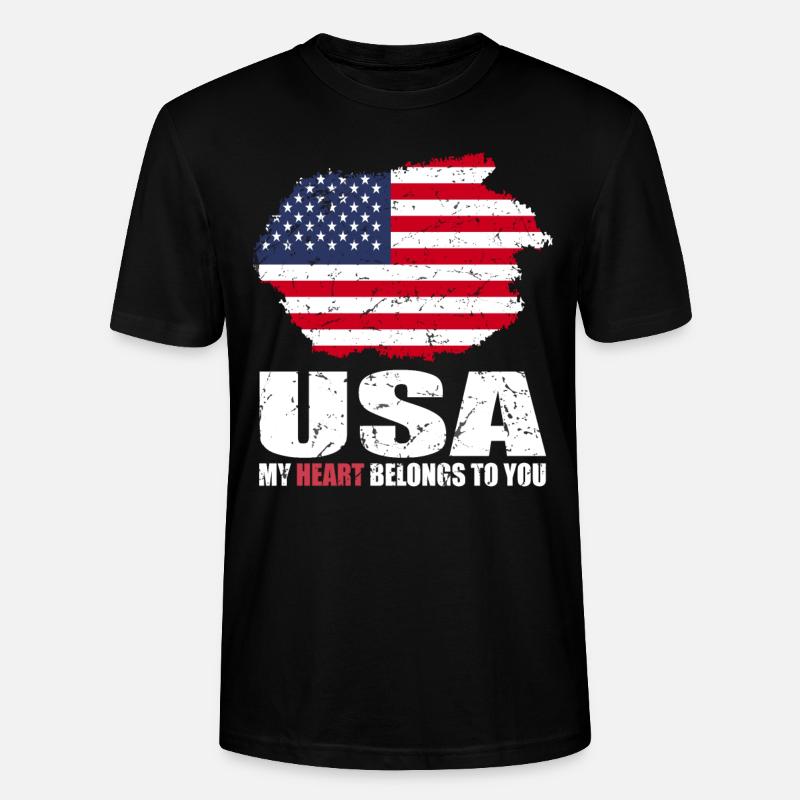 Drapeau de cerf - T-shirt bio CRAFTER Stanley Stella Unisexe - noir