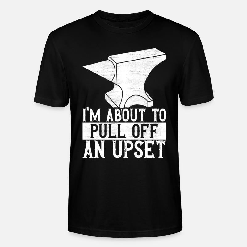 Blacksmith Forging Anvil - Stanley/Stella CRAFTER Unisex Organic T-Shirt - black