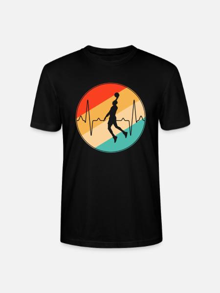 Baseball retro heartbeat - Stanley/Stella CRAFTER Unisex Organic T-Shirt - black