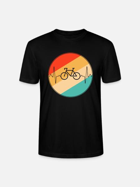 Bicycle heartbeat - Stanley/Stella CRAFTER Unisex Organic T-Shirt - black