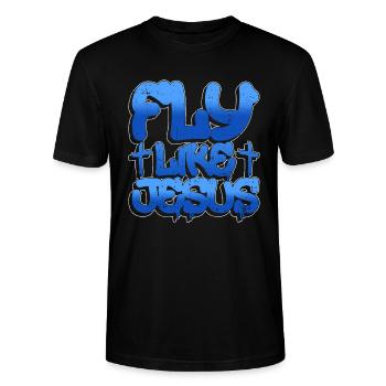 Flying Like Jesus - Breakdance Hip Hop - T-shirt bio CRAFTER Stanley Stella Unisexe - noir - Devant - Alina (178cm) & Michal (187cm)