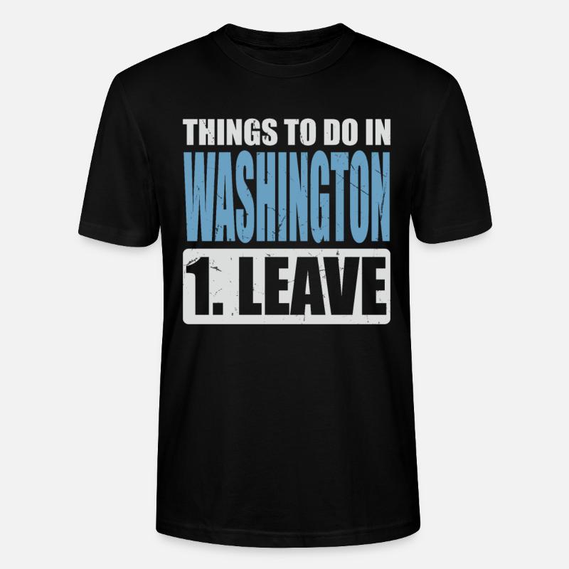 Washington Meme - Stanley/Stella Unisex Bio-T-Shirt CRAFTER - Schwarz