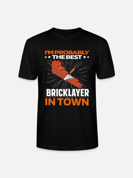 Masonry brick - Stanley/Stella CRAFTER Unisex Organic T-Shirt - black