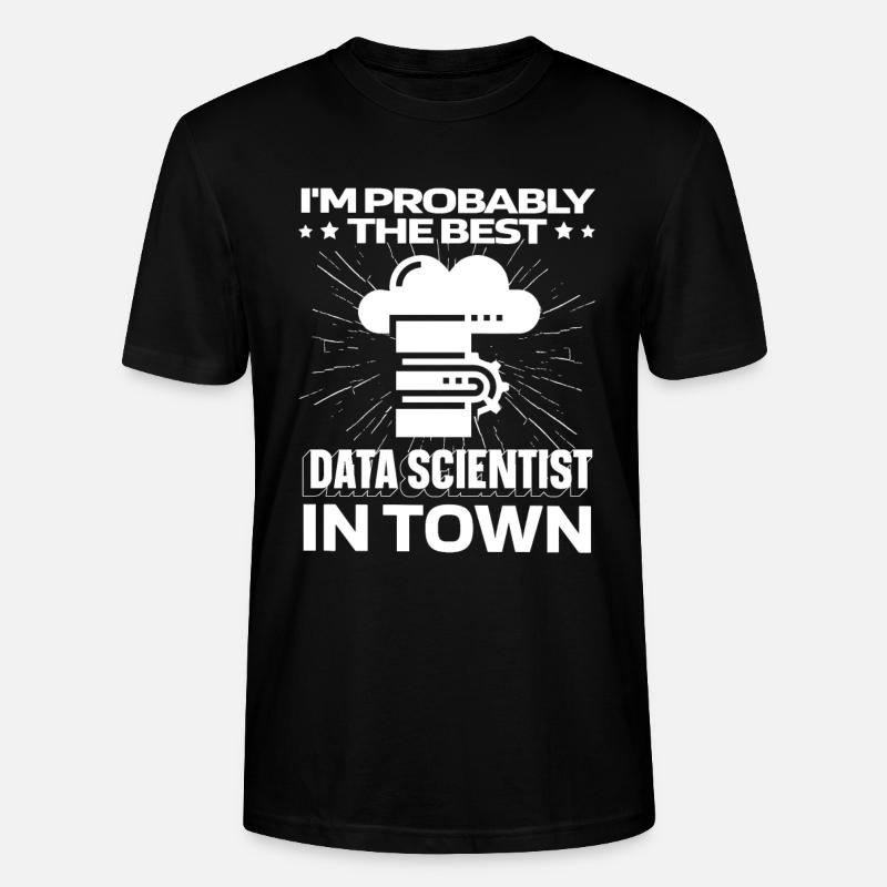 Serveur Data Science Data Analyst - T-shirt bio CRAFTER Stanley Stella Unisexe - noir