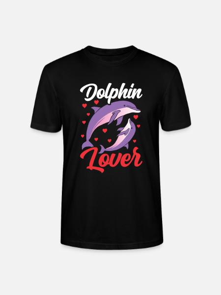Dolphin lover Dolphins Dolphins Dolphin - Stanley/Stella CRAFTER Unisex Organic T-Shirt - black