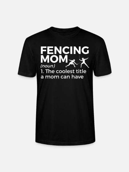 Fechten Degen Fechtduell Geschenkidee - Stanley/Stella Unisex Bio-T-Shirt CRAFTER - Schwarz