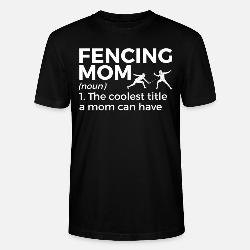 Fechten Degen Fechtduell Geschenkidee - Stanley/Stella Unisex Bio-T-Shirt CRAFTER - Schwarz