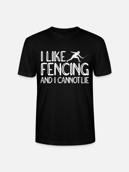 Fechten Degen Fechtduell Geschenkidee - Stanley/Stella Unisex Bio-T-Shirt CRAFTER - Schwarz
