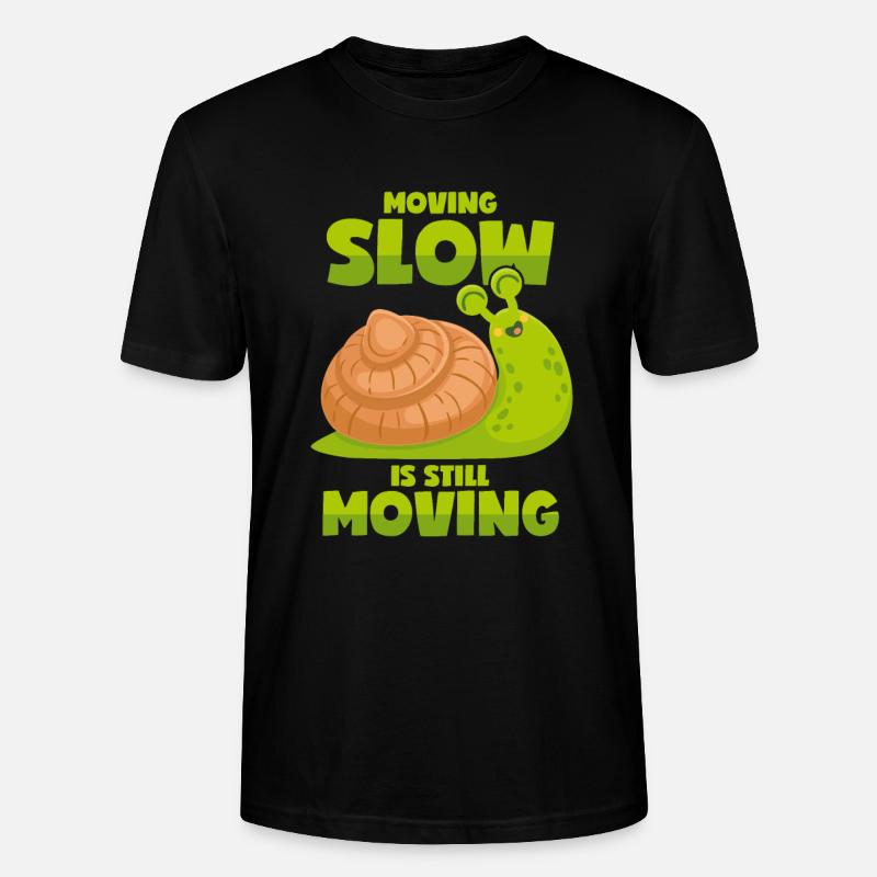 Langsame Schnecke - Motivation - Stanley/Stella Unisex Bio-T-Shirt CRAFTER - Schwarz