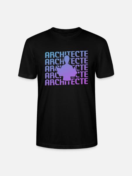 Retro Architecte Architecture Architectural - Stanley/Stella Unisex Bio-T-Shirt CRAFTER - Schwarz