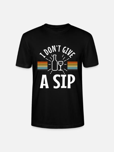 I don't give a sip - Stanley/Stella CRAFTER Unisex Organic T-Shirt - black