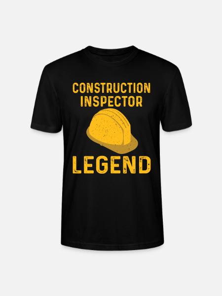 Building Inspector Legend - Stanley/Stella CRAFTER Unisex Organic T-Shirt - black
