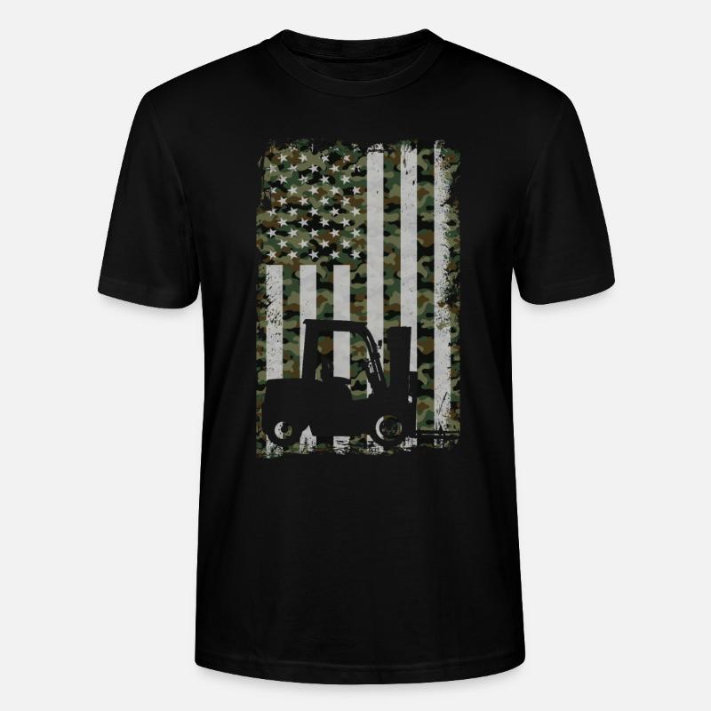 Conducteur de chariot élévateur certifié - T-shirt bio CRAFTER Stanley Stella Unisexe - noir