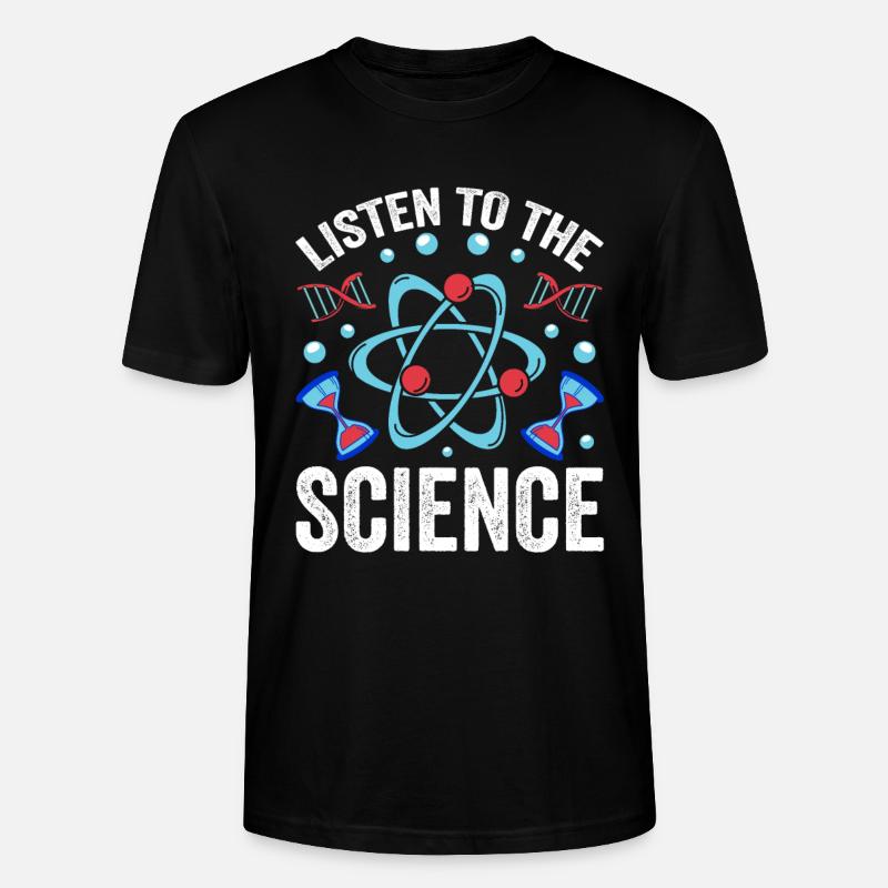 Écoutez Science Scientists Science - T-shirt bio CRAFTER Stanley Stella Unisexe - noir